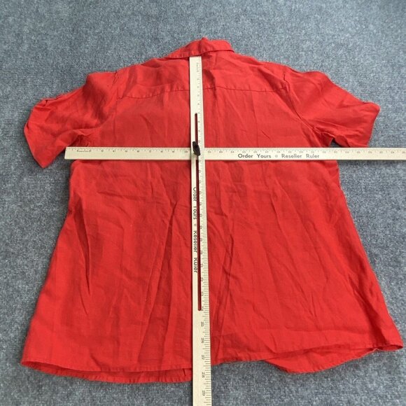 Kim Rogers Top Shirt Lot Of 3 Womens 1X Red Linen SS Pink Red 3/4 Sleeves - Picture 3 of 16